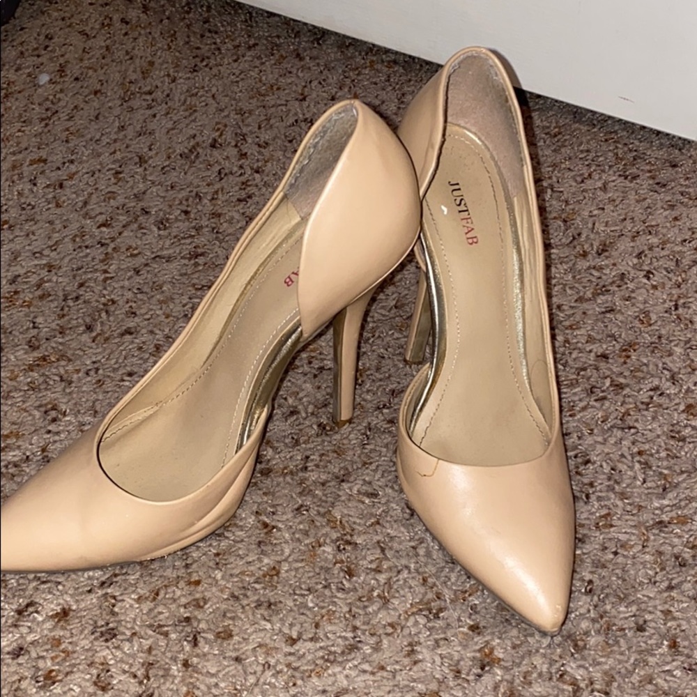 Just fab cream heels